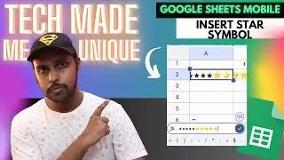 How to insert star symbol in Google sheets mobile | insert star symbol in Google sheets mobile