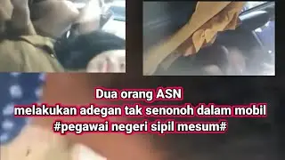 Dua orang ASN melakukan adegan tak senonoh dalam mobil,PNS mesum