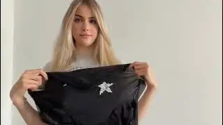 4K TRANSPARENT SHEER BLACK MINI SKIRTS TRY ON HAUL EVELINE