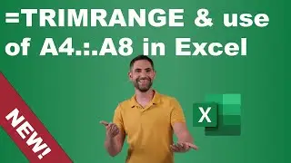 TRIMRANGE & A4.:.A8 in Excel to exclude future rows