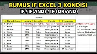 Rumus IF Pada Excel 3 Kondisi