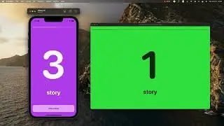 SwiftUI Stories instagram Github under the video