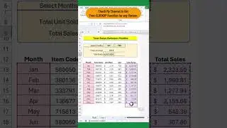 Total Sales Between Months 🔥 Amazing Excel Tips 🔥