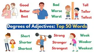 Degrees of Adjectives: Top 50 Adjective Words | Vocabulary | Degrees of Comparison