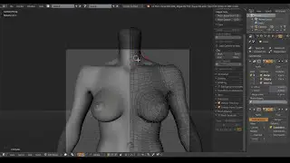 3D Modeling and Rendering a Girl Bust in 1,5 h in Blender (Timelapse)