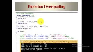 polymorphism|Types of polymorhism in c++,function overloading vs function overriding with examples