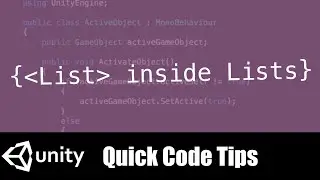 List In List C# Unity for lists inside of a list