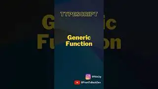 Generic function in typescript.#shorts #typescript #viral #interviewtips #interview #coding #faang