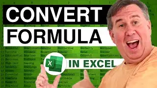 Excel - How To Use Excel For Unit Conversion - Episode 1211.115