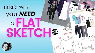 4 reasons a flat sketch is the most important type of fashion sketch