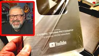 Unboxing YouTube 100,000 Subscriber Play Button Silver Award Photography Class 395