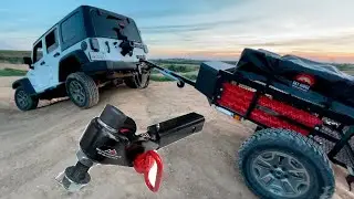 Budget Overland Trailer Build Pt3 - Max Coupler Offroad Articulation Hitch Setup & We Go Off-roading