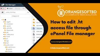 How to Edit .htaccess in cPanels File Manager with Orange Soft BD