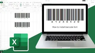 How to install Barcode Font (Code 39 Barcode Font)