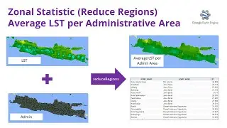 Calculate the Land Surface Temperature Average per Admin Area using reduceRegions in Earth Engine
