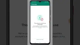 whatsapp banned my number solution | this account is not allowed to use whatsapp due to spam