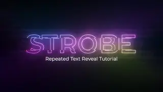 Repeated Text Reveal Animation After Effects Tutorial