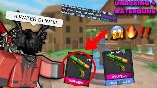 Unboxing 4 Waterguns in MM2!