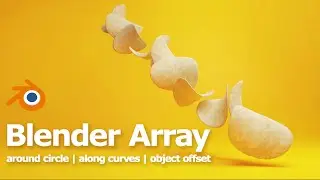 Blender Array Modifier - Array a Circle, Array Along Curves and Array with Object Offset