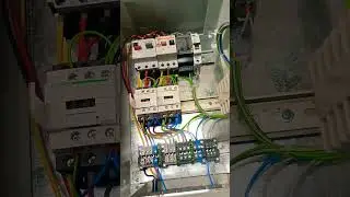 Electrical panel to start two electric motors💯💯