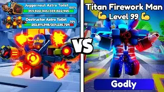 GOT NEW GODLY FIREWORK 😱 BEAT NEW JUGGERNAUT ASTRO BOSS 😎 - Roblox Toilet Tower Defense