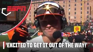 Jackson Holliday reacts to first Major League hit 🔥 | ESPN MLB