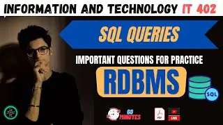 SQL Queries Class 10 | Database Management System Important Questions | IT CODE 402 | TERM 2 | RDBMS