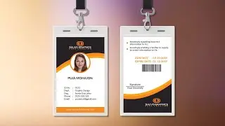 Eye Caching  Corporate ID Card Design in Photoshop || Photoshop Tutorial