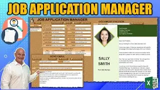 Create This Job Manager Resume Builder With 1-Click Cover Letter Excel Free Download!