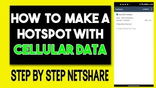 How to use Cellular Data As A WIFI Hotspot using Net Share