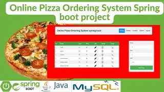 Online Pizza Ordering System Spring Boot Mysql Project with Source Code