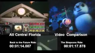 Back to the Future The Ride and The Simpsons Ride Comparsion