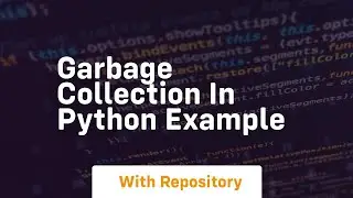 garbage collection in python example