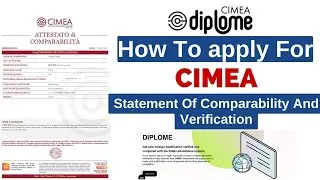 How to apply for CIMEA Statement of Comparability and Verification | Full Process | #studyinitaly