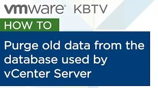 KB 1025914 Purging old data from the database used by vCenter Server