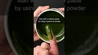 The best way to make a matcha latte #matchalatte