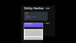 sticky positioning relative fixed | sticky menu | fixed menu | html css javascript react reactnative