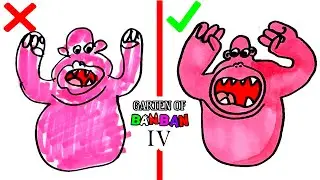 Как нарисовать Hunky Jake из Garten of Banban Chapter 4 правильно и неправильно