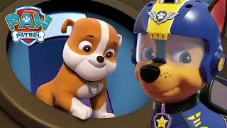 Pups rescue Rubble in outer space and more! - PAW Patrol Episode - Cartoons for Kids Compilation