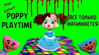 Футаж Poppy Playtime на зеленом фоне 