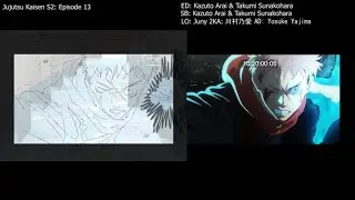 Jujutsu Kaisen S2 episode 13: LO/Key Animation Comparison