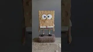 Spongebob made out of stone #stonemasonry