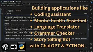 Making Personalised Chatbot applications with ChatGPT & Python Programming