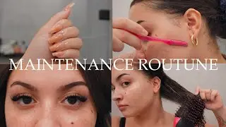 MY INTENSE BEAUTY MAINTENANCE ROUTINE AT HOME || diy lash extensions, tape ins, waxing, nails etc,||