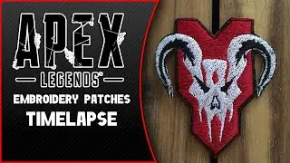 Apex Predator from Titanfall/Apex Legends | TimeLapse | Embroidery Design