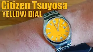 Citizen Tsuyosa Automatic Yellow Dial Watch Under £250 - NJ0150-81Z