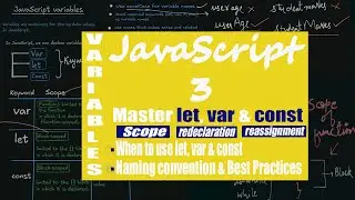 javascript variable mistakes you MUST avoid | let, var and const explained | scope ? 
