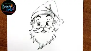 Santa Claus Drawing || How to Draw Cute Santa Claus face