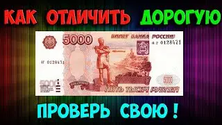 ЭТО ОБЫЧНЫЕ, НО ДОРОГИЕ КУПЮРЫ 5 000 РУБЛЕЙ! КАК ОТЛИЧИТЬ, ИХ СТОИМОСТЬ И ГДЕ ПРОДАВАТЬ!