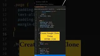 Create Google Clone Using HTML | CSS